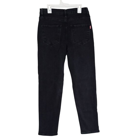 Vibe & Rant High-Waisted Black Denim straight Jeans Womens Size 9W29 Cotton Blen - Picture 4 of 7